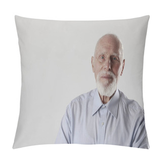 Personality  Old Man Looking At The Camera.  Pillow Covers