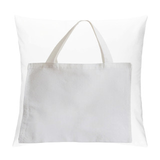 Personality  White Fabric Bag Isolated On White With Clipping Path Pillow Covers