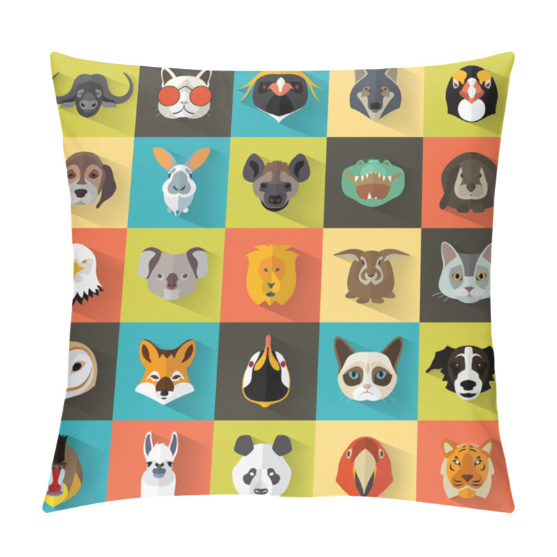 Personality  Animals Portrait Set pillow covers