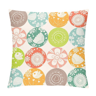 Personality  Spring Motifs Seamless Pattern Pillow Covers