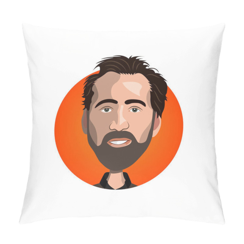 Personality  Portrait of Nicolas Cage icon pillow covers