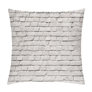 Personality  White Brick Wall Background Pillow Covers