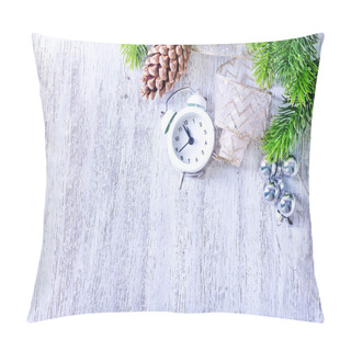 Personality  Christmas Decoration And Clock Pillow Covers
