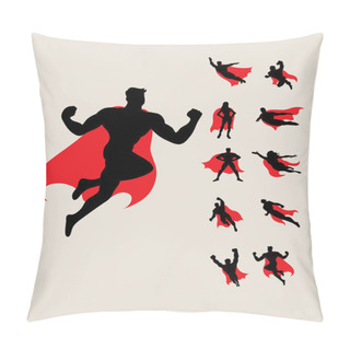 Personality  Superhero Character Silhouettes Pillow Covers