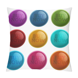 Personality  Set Of Colored Buttons - Buy Now Pillow Covers