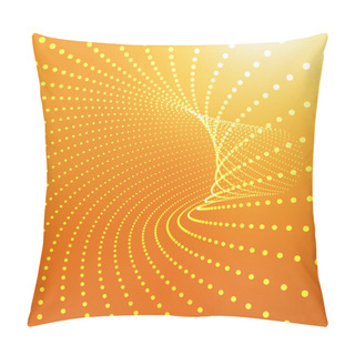 Personality  Abstract 3d Surface Looks Like Funnel. Perspective Grid Background Texture. Pillow Covers