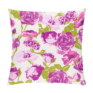 Personality  Vintage Seamless Roses Background Pillow Covers
