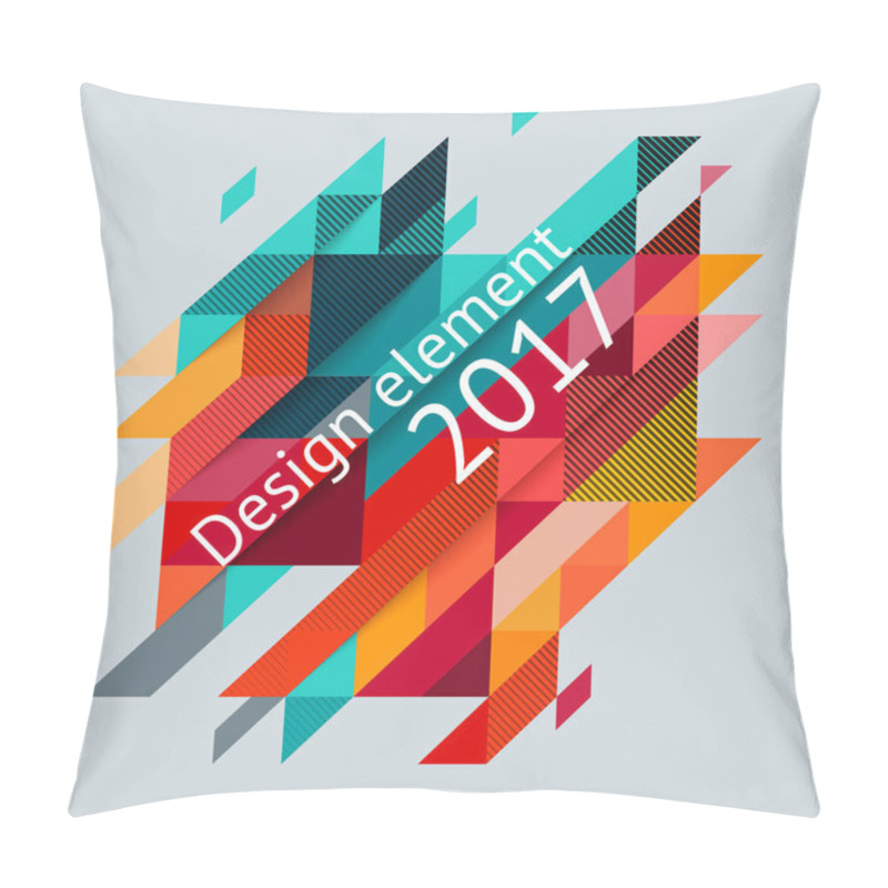 Personality  Colorful Geometric Design Pillow Covers