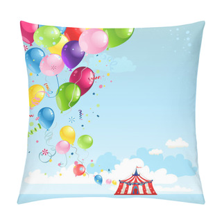 Personality  Circus Tent And Balloons Pillow Covers