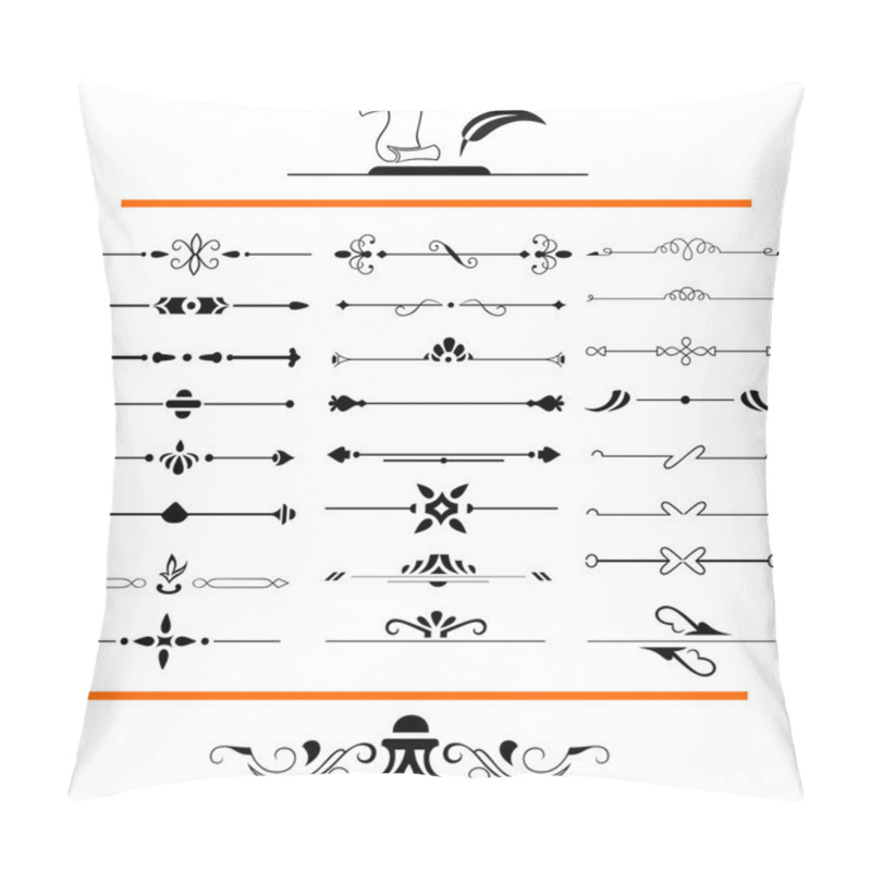 Personality  Calligraphic design elements and page decoration pillow covers