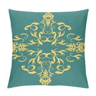 Personality  Decorative Element Traditional Damask Pattern. Vector Eps 10. Pillow Covers