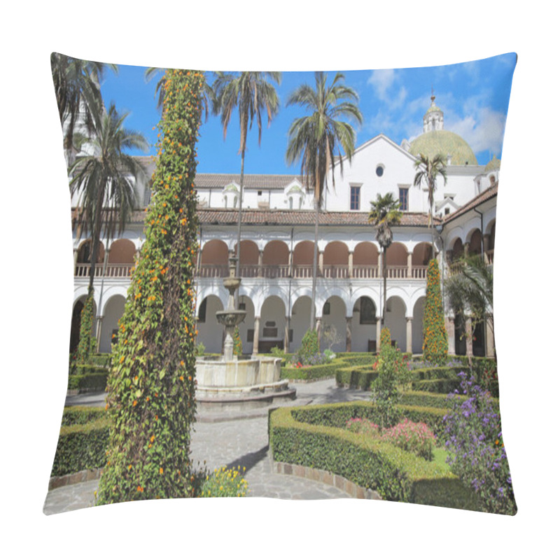 Personality  Courtyard At The Church Of San Francisco In Quito, Ecuador Pillow Covers