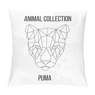 Personality  Geometric Puma Head Pillow Covers