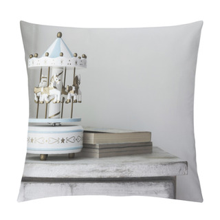 Personality  Carousel Horse On Vintage Cabinet Pillow Covers