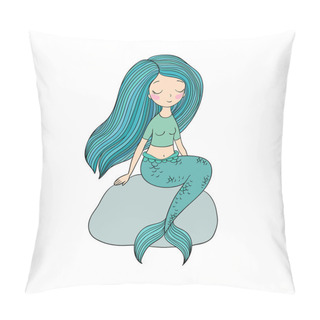 Personality  Beautiful Little Mermaid. Siren. Sea Theme. Pillow Covers