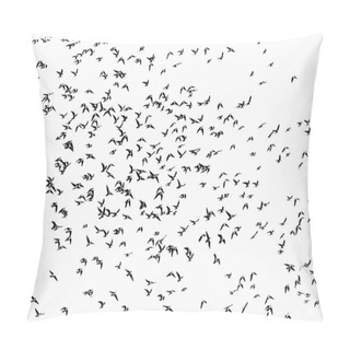 Personality  Flock Of Black Birds   Pillow Covers