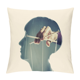 Personality  Control Over The Brain Pillow Covers