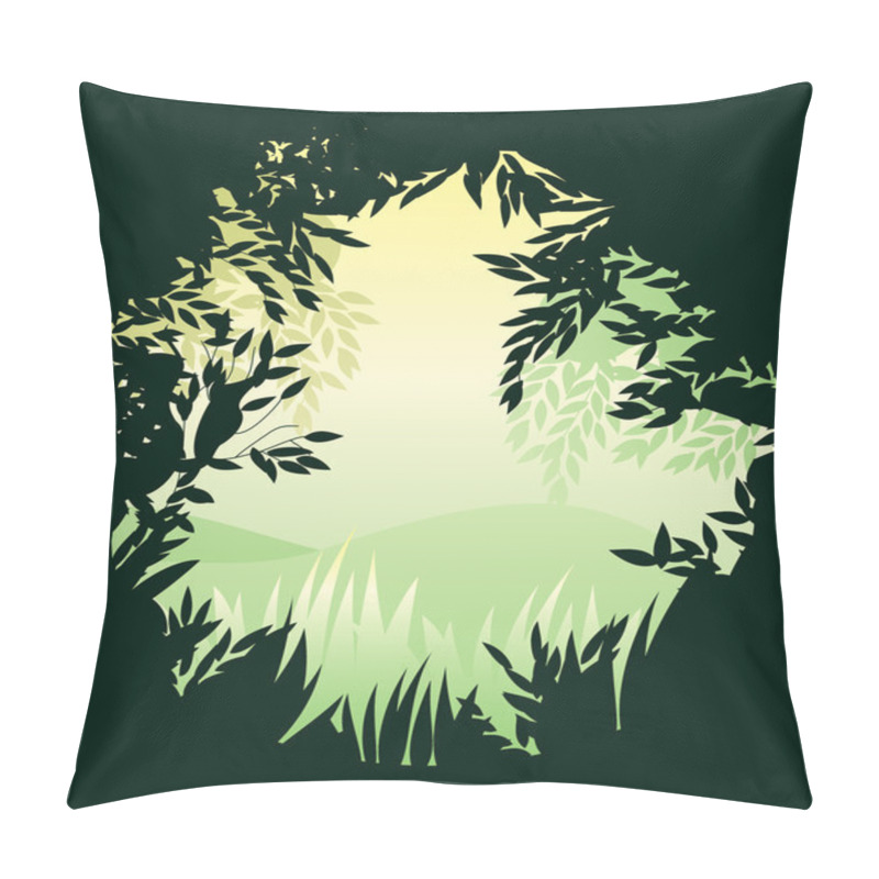Personality  Forest Background Pillow Covers