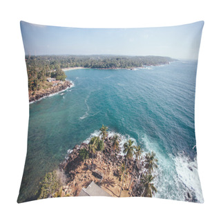 Personality  Beautiful Ocean In Sri Lanka. View From Top Of Lighthouse Dondra Pillow Covers