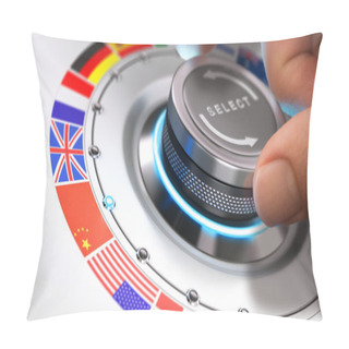 Personality  Languages Concept, Multilingual Pillow Covers