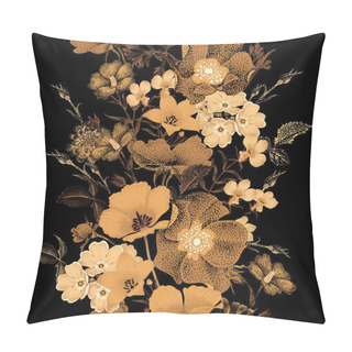 Personality  Seamless Floral Pattern. Pillow Covers