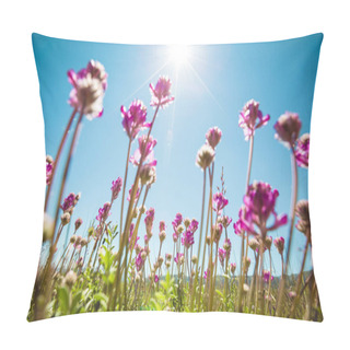 Personality  Beautifu Flowers Under Blue Sky Pillow Covers
