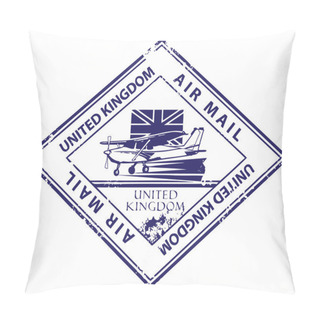 Personality  Air Mail Stamp Pillow Covers