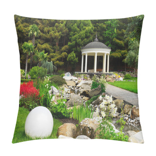 Personality  Spring Flowers In The Asian Garden Pillow Covers