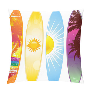 Personality  Tropical Surfboard Pillow Covers