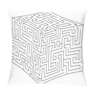 Personality  Vector Cube Maze (labyrinth) Pillow Covers