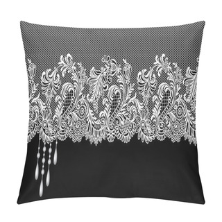 Personality  Black Lace Border Pillow Covers
