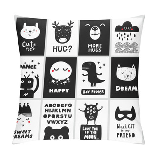 Personality  Big Set Of Scandinavian Posters For Nursery Decor. Pillow Covers