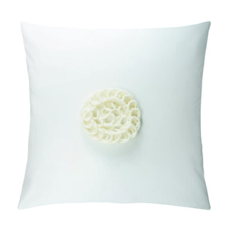 Personality  Krupuk Or Kerupuk, Traditional Indonesian Crackers On A White Background. Pillow Covers