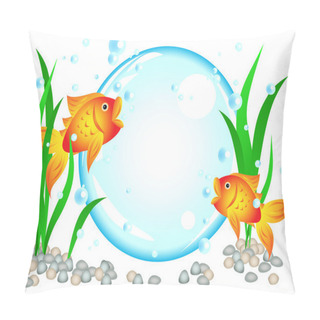 Personality  Goldfish Advertisement Pillow Covers