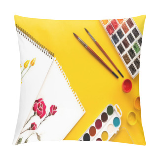 Personality  Drawings, Paints And Brushes Pillow Covers