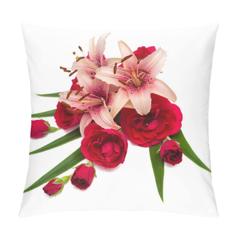 Personality  Flowers lilies and roses pillow covers