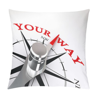 Personality  Your Way Conceptual Compass Rose Pillow Covers