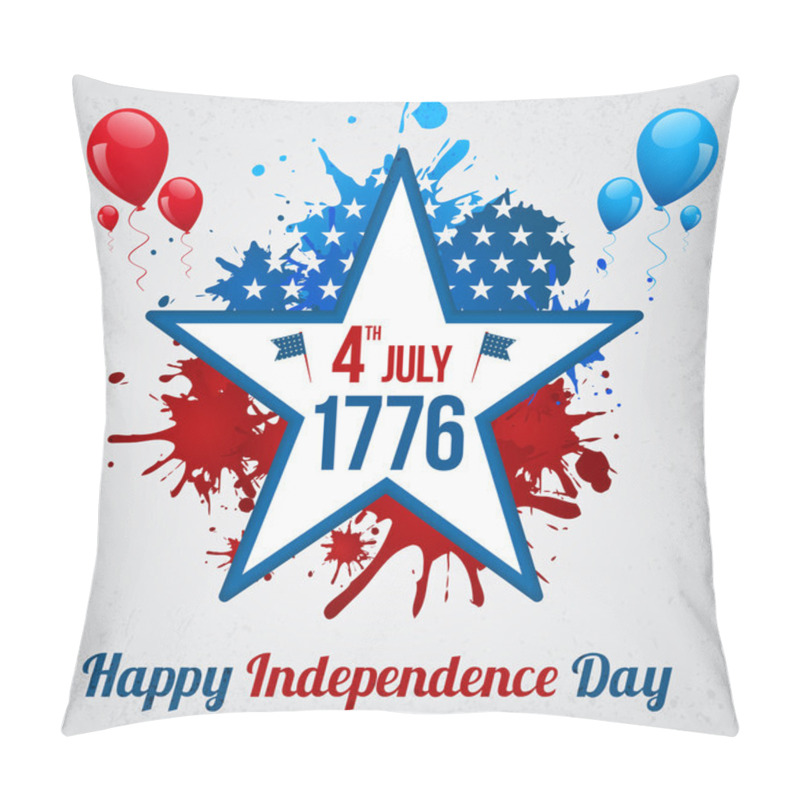 Personality  Independence Day Postcard Design Pillow Covers