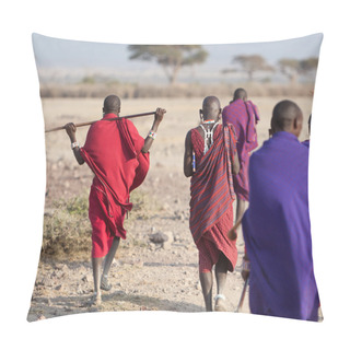 Personality  Masai Warriors , Kenya Pillow Covers
