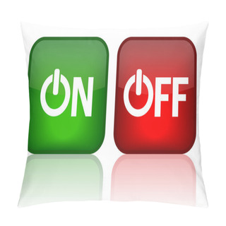 Personality  Vector On Off Web Buttons Pillow Covers