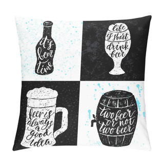 Personality  Phrases About Beer For A Pub Pillow Covers