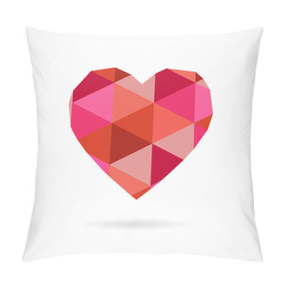 Personality  Vector Vintage Geometric Heart Pillow Covers