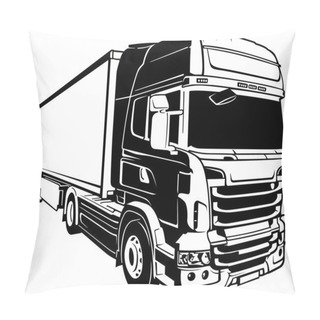 Personality  Trailer Truck Pillow Covers