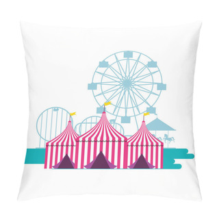Personality  Circus Fun Fair Carnival Pillow Covers