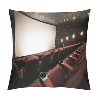 Personality  The Cinema House. Inside. Mock Up. Cinema Theatre Before Morning Presentation Pillow Covers