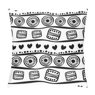 Personality  Seamless Pattern, Endless Background Pillow Covers