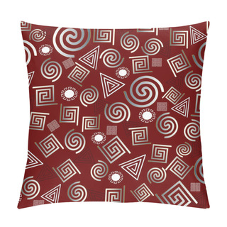 Personality  Greek Memphis Geometric Seamless Pattern. Pillow Covers