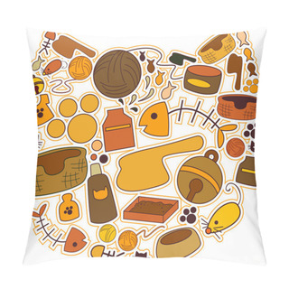 Personality  Cat Icons Pillow Covers