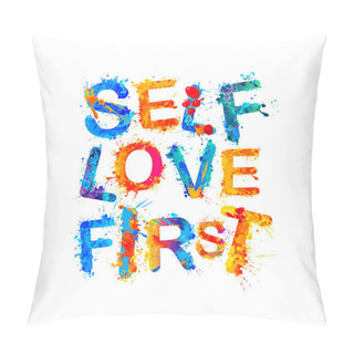 Personality  Self Love First. Motivational Inscription Pillow Covers