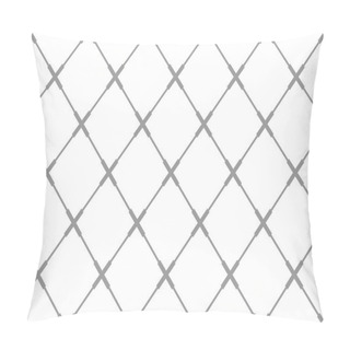 Personality  Seamless Diamonds Pattern. Geometric Criss-cross Lines Texture. Pillow Covers